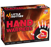 Little Hotties 8-hour hand warmers box providing long-lasting warmth.