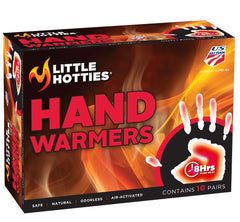 Little Hotties 8-hour hand warmers box providing long-lasting warmth.