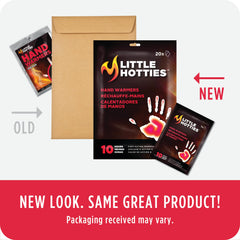 Little Hotties hand warmers activating within minutes for quick warmth.