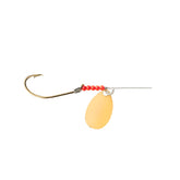 Little Joe Heart-of-Steel Spinners Gold front view for durable pike bait rigs