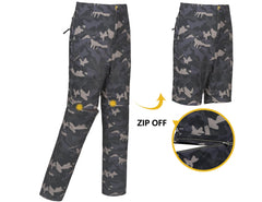Little Donkey Andy pants with UPF 50 and water-repellent finish for sunny outdoor days.