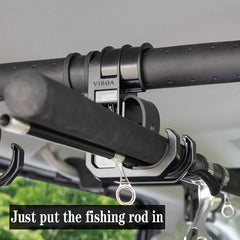 LITTLEMOLE Adjustable 34-57 inches rod holder extends to fit diverse vehicles.