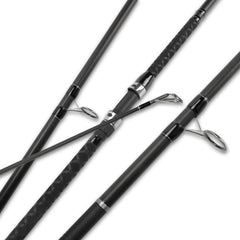 LITTMA 9ft surf rod with graphite construction enables long, precise casts.