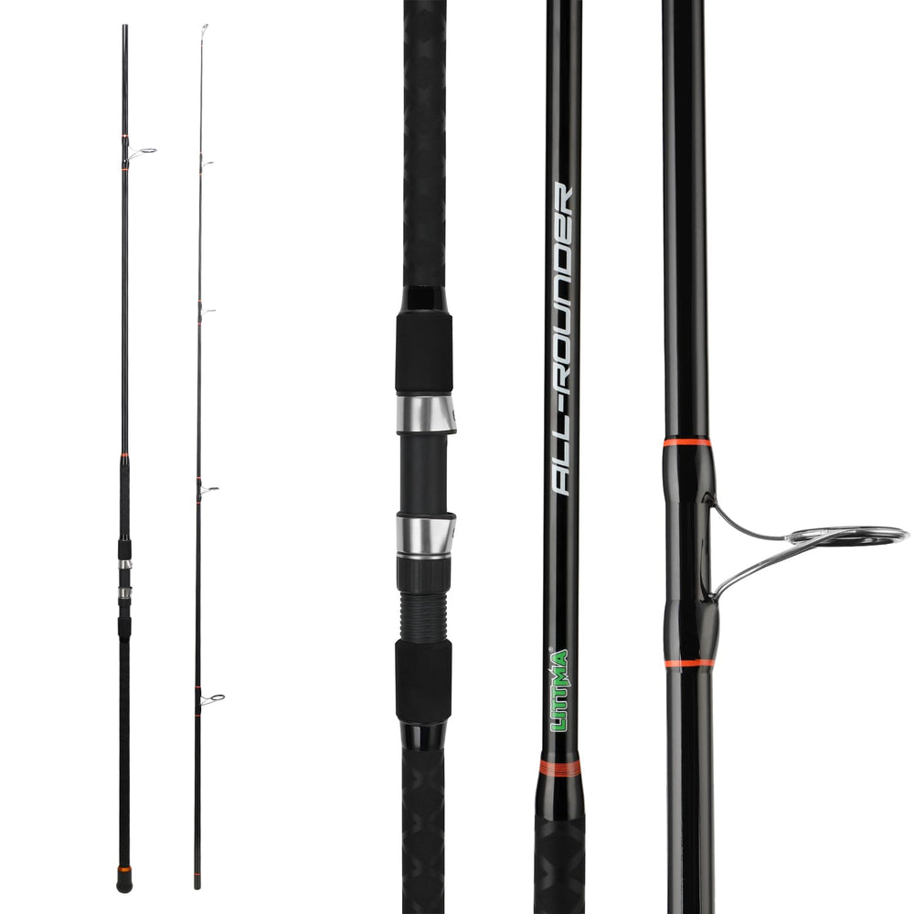 LITTMA Surf Rod 2-Piece Black in full length, 8'-12' range