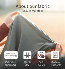 Litume Thermolite liner soft-touch fabric provides skin-friendly comfort on camping trips.