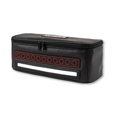 Close-up of adjustable dividers in LIV Line Bag