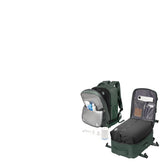 Livbote vacuum backpack air pump action shows rapid compression for travel packing