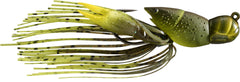 Live Target Hollow Body Craw in green-chartreuse—snag-resistant lure with scent cavity for lasting attraction