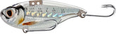 LIVE TARGET ICT Shad-Blade Bait glow pearl front view showcases distance-attracting flash