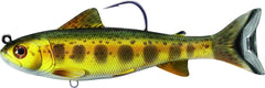 LIVE TARGET TRS131MS713 trout parr swimbait for freshwater fishing, delivers a tight wiggle