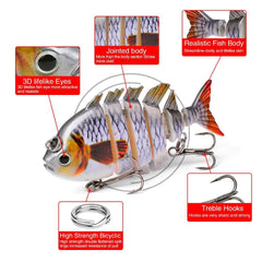 LiveOnce swimbait with 3D eyes for realistic predation in freshwater and saltwater.