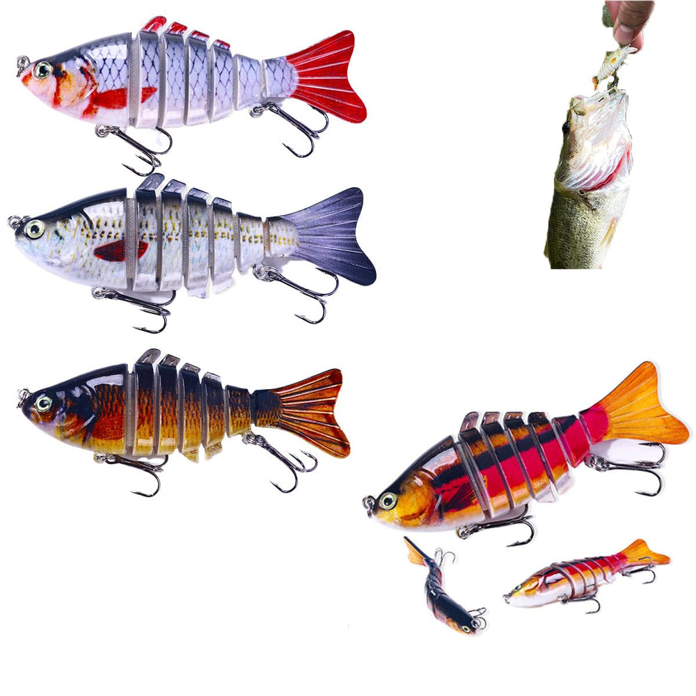 LiveOnce 8-segment swimbait showing lifelike motion for bass and pike strikes.
