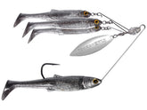 LIVE TARGET baitball rig large smoke silver lure for versatile freshwater and saltwater fishing