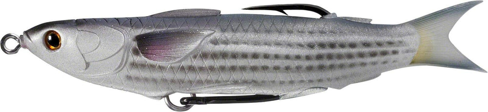 LIVETARGET MUH95T721 mullet lure in natural-black designed for exciting topwater strikes