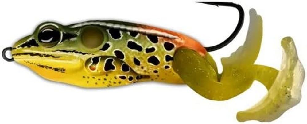 LiveTarget Ultimate Frog Stride Bait emerald red ready for bass fishing in shallow water