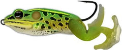 LiveTarget ultimate frog stride bait in Floro Green/Yellow attracts bass near vegetation