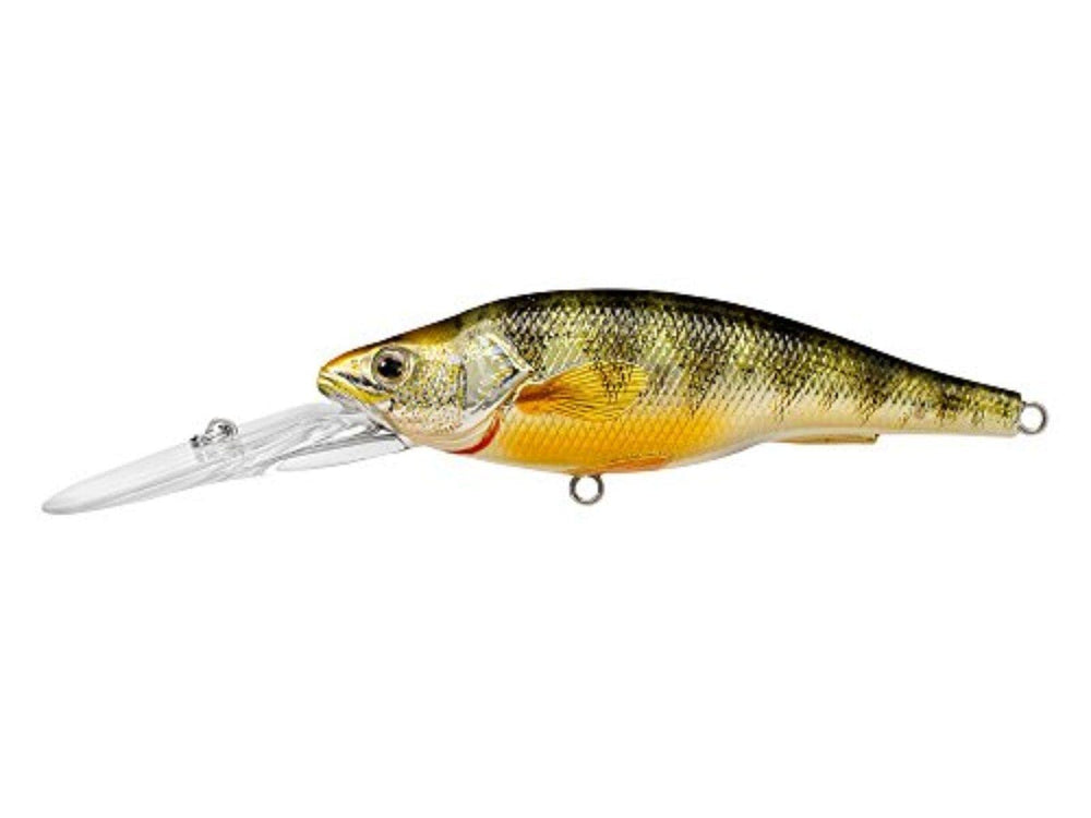 LIVE TARGET Yellow Perch Crankbait Deep; realistic perch lure for bass, walleye, and pike.