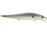 Livingston Lures Jerkmaster 121 chrome, close-up showing reflective flash for visibility.