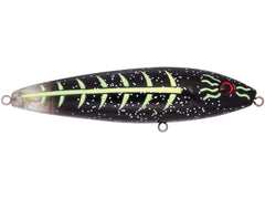 Livingston Lures Pro Sizzle Black Zombie front view with LED action for bass