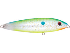 Livingston Lures Pro Sizzle Citrus SP front view showing balanced fishing profile