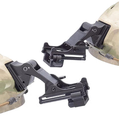 LIVIQILY Rhino NVG mount bracket side view highlights compact profile and stability.