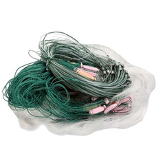 Lixada 25m three-layer monofilament gill net with float showing durable construction