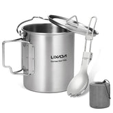 Lixada 750ml camping cup stainless steel body highlights rugged durability for outdoors