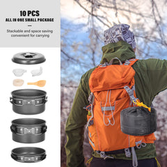 Lixada camping pan in action for versatile one-pot meals on the trail