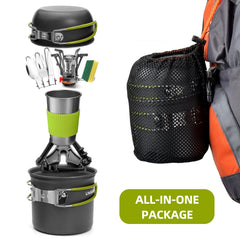 Lixada camping cookware small pot ideal for simmering sauces during backpacking