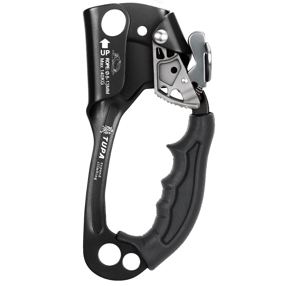 Lixada climbing hand ascender with 8-13mm rope for secure rope access use