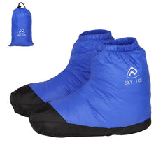 Lixada down booties waterproof nylon exterior keeps feet dry in rain