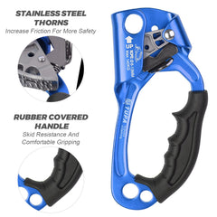 Lixada ergonomic rubber handle enables one-handed operation with a secure grip.