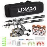 Lixada fishing pole set rod — telescopic design for easy transport.