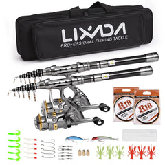 Lixada fishing pole set rod — telescopic design for easy transport.