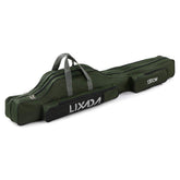 Lixada fishing rod case with folding design for easy transport