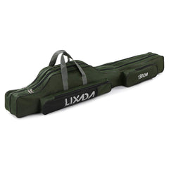 Lixada fishing rod case with folding design for easy transport