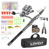 Lixada fishing rod and reel combo extended for versatile trips