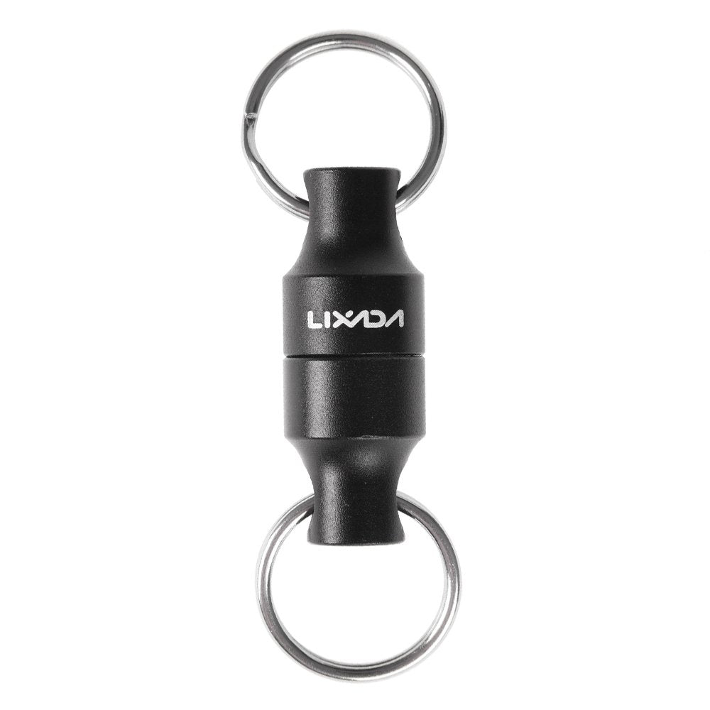 Lixada fly fishing magnetic net clip in action for fast net release.