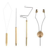 Lixada fly tying tools kit whip finisher demonstrates knot finishing for durable lures