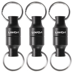 Lixada magnetic net release holder clip secures the landing net during casting and wading.