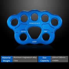 Lixada Paw Rigging Plate with big load-bearing holes stabilizes anchor points efficiently.