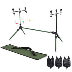 Lixada pod stand aluminum body for versatile multi-rod carp fishing
