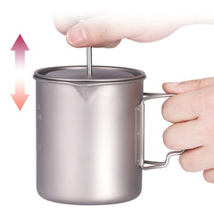 Lixada titanium pot with smooth edges for easy cleaning after meals