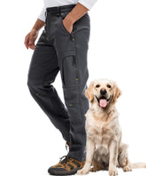 Lizorn men's snow pants with waterproof coating for rain and snow protection.