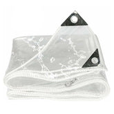 LLPEIJIE026 clear tarp 8x16 folded for easy storage and portable weather protection.