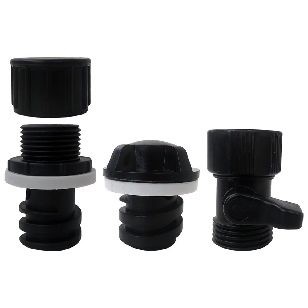 LO MERECES cooler drain plug kit with 3/4 inch valve for easy water release
