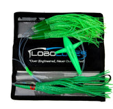 Front view of Lobo Lures #219 13-inch Green Machine Daisy Chain with Glow Bird