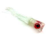 Big Chugger 9-inch soft head with double skirts in crystal clear color.