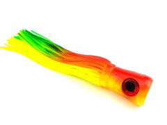 Lobo Lures Big Chugger soft head 9-inch rainbow lures pelagic fish with bubble trail