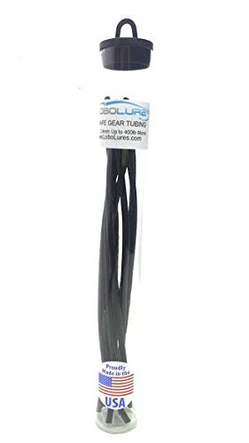 Lobo Lures Black Ultra Flexible 2.4mm rigging chafe guard protects lines up to 400lb.